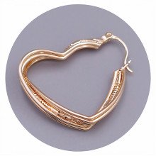 Сережки ХР M&L. Позолота 18К. Довжина: 28 мм. Ширина: 6 мм.
