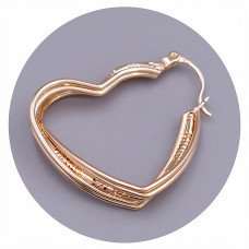 Сережки ХР M&L. Позолота 18К. Довжина: 28 мм. Ширина: 6 мм.