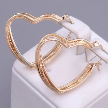 Сережки ХР M&L. Позолота 18К. Довжина: 28 мм. Ширина: 6 мм.