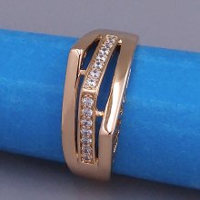 Каблучка XР. Позолота 18К. Камені: циркон. Є: 17р