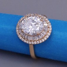 Каблучка XР. Позолота 18К. Камені: циркон. Є: 16р 17р