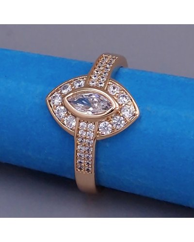 Каблучка XР. Позолота 18К. Камені: циркон. Є: 16р 19р