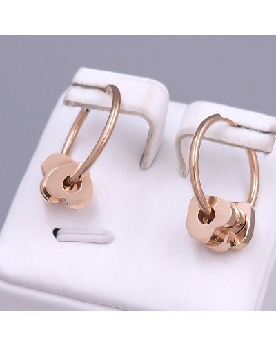 Сережки Stainless Steel. Сталь. Позолота ЧВ. Довжина: 22 мм. Ширина: 9 мм.