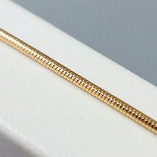 Ланцюжок XР. Позолота 18К. Довжина: 61.5 см. Ширина: 2 мм. Круглий снейк