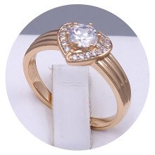 Каблучка XР. Позолота 18К. Камені: циркон. Є: 16р 18р