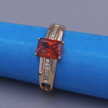 Каблучка XР. Позолота 18К. Камені: циркон. Є: 16р 17р 19р