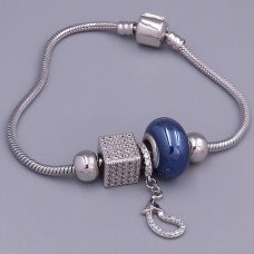 Браслет ХР. Родій. Камені: білий циркон. Довжина: 20 см.