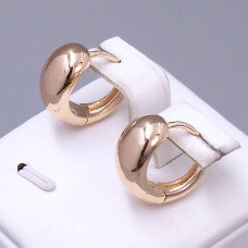 Сережки ХР M&L. Позолота 18К. Діаметр: 15 мм. Ширина: 9 мм