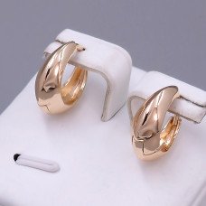 Сережки ХР M&L. Позолота 18К. Діаметр: 15 мм. Ширина: 7 мм