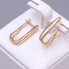 Сережки ХР. Позолота 18К. Довжина: 20 мм. Ширина: 3 мм.