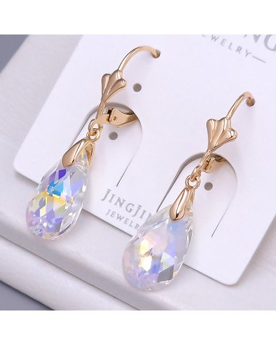 Сережки XР. Позолота 18К. Камені: Swarovski бензинового кольору. Довжина: 35 мм. Ширина: 10 мм.