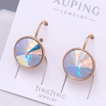 Сережки XР. Позолота 18К. Камені: Swarovski бензинового кольору. Довжина: 16 мм. Ширина: 12 мм.