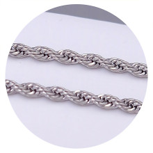 Ланцюжок Stainless Steel. Сталь. Родій. Довжина: 60 см. Ширина: 2 мм.