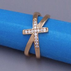 Каблучка XР. Позолота 18К. Камені: циркон. Є: 16р