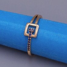 Каблучка XР. Позолота 18К. Камені: циркон. Є: 17р 18р
