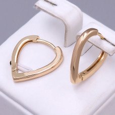 Сережки ХР. Позолота 18К. Довжина: 20 мм. Ширина: 3 мм.