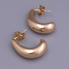 Сережки-гвоздики ХР. Позолота 18К. Довжина: 22 мм. Ширина: 6 мм.