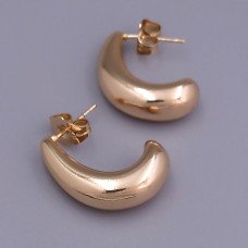 Сережки-гвоздики ХР. Позолота 18К. Довжина: 22 мм. Ширина: 6 мм.