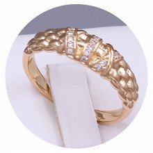 Каблучка XР. Позолота 18К. Камені: циркон. Є: 17р 18р 19р 20р