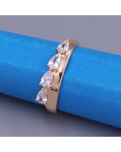 Каблучка XР. Позолота 18К. Камені: циркон. Є: 16р 17р 18р 19р 20р