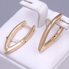 Сережки ХР. Позолота 18К. Довжина: 25 мм. Ширина: 2 мм.