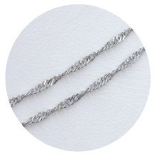 Ланцюжок XР. Родій. Довжина: 55 см. Ширина: 1.5 мм