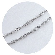 Ланцюжок XР. Родій. Довжина: 55 см. Ширина: 1.5 мм