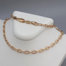 Ланцюжок XР з рифленням. Позолота ЧВ. Довжина: 51.5 см. Ширина: 5 мм.