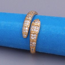 Каблучка XР. Позолота 18К. Камені: циркон. Є: 16р 18р