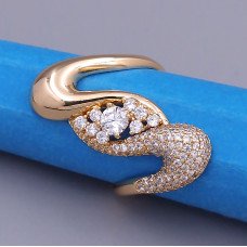 Каблучка XР. Позолота 18К. Камені: циркон. Є: 16р 17р 18р 19р 20р