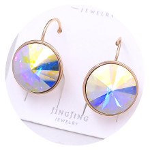 Сережки XР. Позолота 18К. Камені: Swarovski бензинового кольору. Довжина: 23 мм. Ширина: 15 мм.