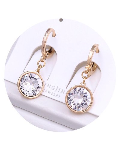 Сережки XР. Позолота 18К. Камені: Swarovski білого кольору. Довжина: 25 мм. Ширина: 10 мм.