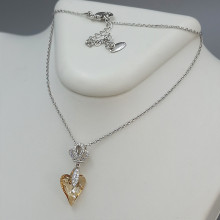 Кулон на ланцюжку ХР. Родій. Камені: Swarovski. Довжина кулона: 25 мм Довжина ланцюжка: 41-46 см