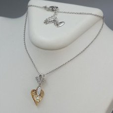 Кулон на ланцюжку ХР. Родій. Камені: Swarovski. Довжина кулона: 25 мм Довжина ланцюжка: 41-46 см
