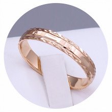 Каблучка XР із рифленням. Позолота 18К. Є: 16р