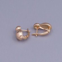Сережки ХР. Позолота 18К. Довжина: 15 мм. Ширина: 7 мм.