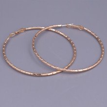 Сережки-кільця XР M&L. Позолота 18К. Діаметр: 55 мм. Товщина: 2 мм.