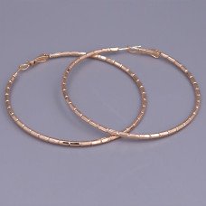 Сережки-кільця XР M&L. Позолота 18К. Діаметр: 55 мм. Товщина: 2 мм.