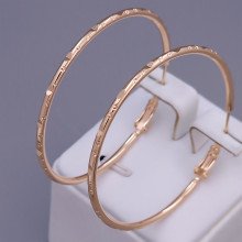 Сережки-кільця XР M&L. Позолота 18К. Діаметр: 45 мм. Товщина: 2 мм.