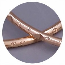 Сережки-кільця XР M&L. Позолота 18К. Діаметр: 45 мм. Товщина: 2 мм.