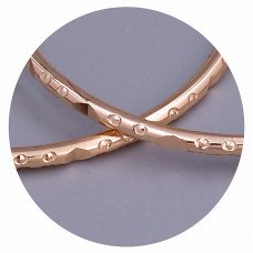 Сережки-кільця XР M&L. Позолота 18К. Діаметр: 45 мм. Товщина: 2 мм.