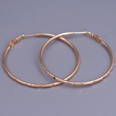 Сережки-кільця XР M&L. Позолота 18К. Діаметр: 45 мм. Товщина: 2 мм.