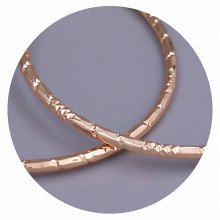 Сережки-кільця XР M&L. Позолота 18К. Діаметр: 45 мм. Товщина: 2 мм.