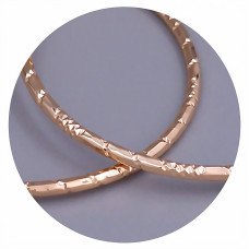 Сережки-кільця XР M&L. Позолота 18К. Діаметр: 45 мм. Товщина: 2 мм.