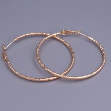 Сережки-кільця XР M&L. Позолота 18К. Діаметр: 45 мм. Товщина: 2 мм.
