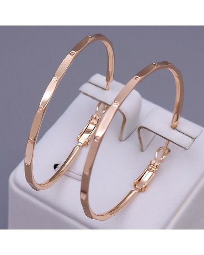 Сережки-кільця XР M&L. Позолота 18К. Діаметр: 40 мм. Товщина: 2 мм.