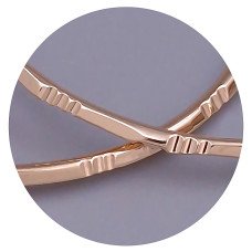 Сережки-кільця XР M&L. Позолота 18К. Діаметр: 50 мм. Товщина: 2 мм.