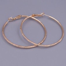 Сережки-кільця XР M&L. Позолота 18К. Діаметр: 50 мм. Товщина: 2 мм.