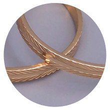 Сережки-кільця XР. Позолота 18К. Діаметр: 20 мм. Товщина: 3 мм.