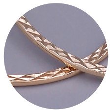 Сережки-кільця XР M&L. Позолота 18К. Діаметр: 35 мм. Товщина: 2 мм.